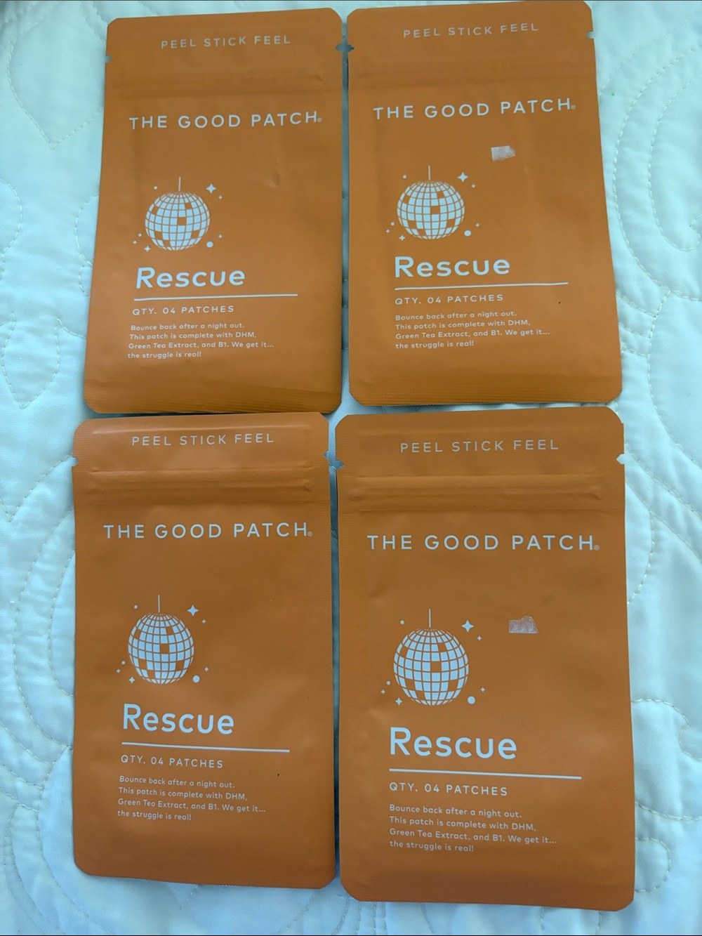 The Good Patch Rescue Night Out Patches 4 Count x 4 Packages NWT